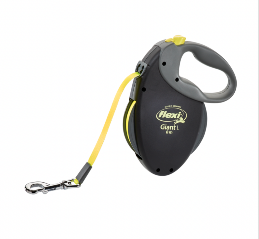 Flexi Giant Neon Tape Lead Medium Black 8m