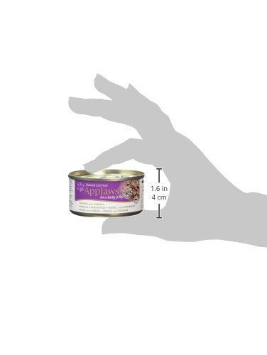 Applaws Natural Wet Cat Food, Chicken in Jelly 70 g Tin (Pack of 24 Tins)