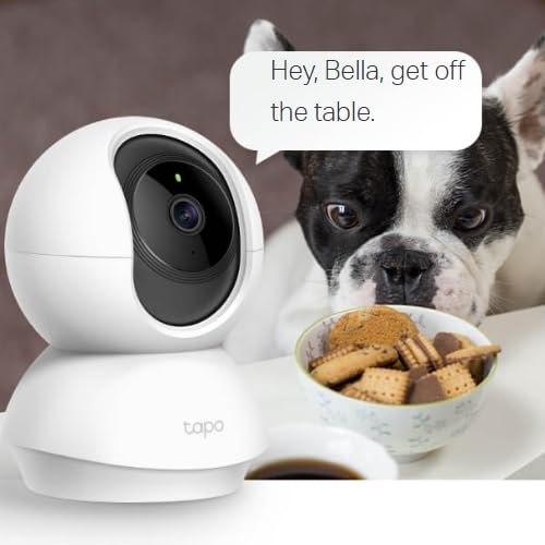 Tapo C210 2K 3MP Pan/Tilt Indoor Camera House Security Camera, WiFi Camera, No Monthly Fee, AI Detection, Dog Puppy Camera, Baby Camera Monitor, 360° View, Night Vision, Works with Alexa & Google