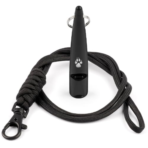 TDL Gun Dog Training Whistle with Lanyard - Dog Whistle with Loud, Solid Tone & Far Reaching Sound - Ideal High-Frequency Long-Distance Dog Recall Whistle for Most Breeds