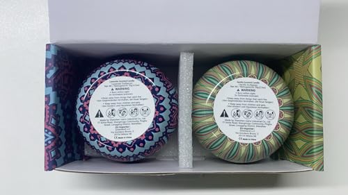Yinuo Mirror Gifts for Women, 24 x 70 g Scented Candles Gift Set for Women, Soy Wax Aromatherapy Candles for Christmas, Birthday, Mother's Day, Valentine's Day, Bathroom, Yoga