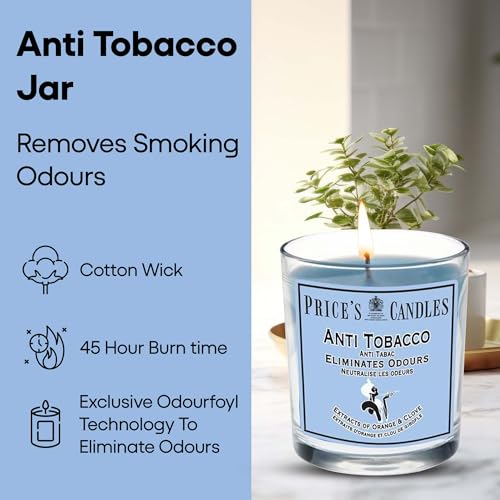 Price's - Household Pet Jar Candle - Odour Eliminating Candle - Made With Orange, Lemon & Thyme Extracts - Clean, Fresh, Quality Fragrance - Long Lasting Scent