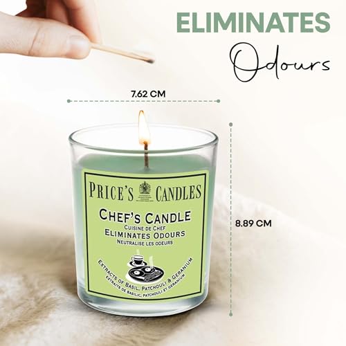 Price's - Household Pet Jar Candle - Odour Eliminating Candle - Made With Orange, Lemon & Thyme Extracts - Clean, Fresh, Quality Fragrance - Long Lasting Scent
