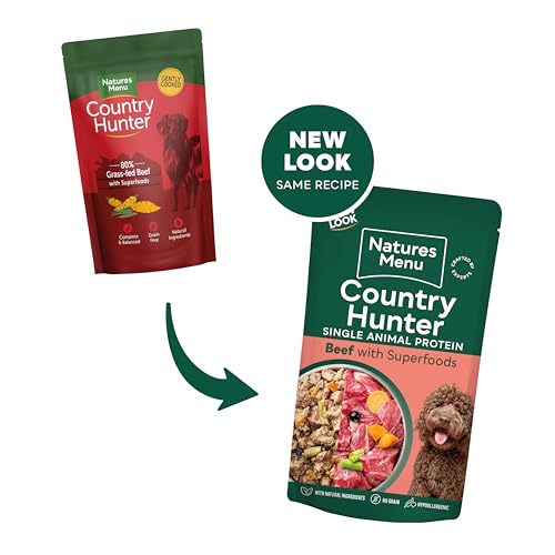 Natures Menu Country Hunter Dog Food Pouch Grass Grazed