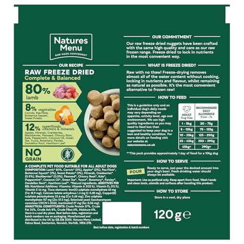 Natures Menu Freeze Dried Complete & Balanced Nuggets