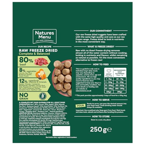 Natures Menu Freeze Dried Complete & Balanced Nuggets
