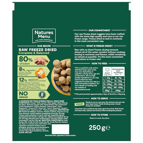 Natures Menu Freeze Dried Complete & Balanced Nuggets