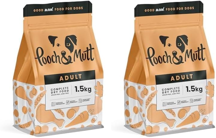 Pooch & Mutt - Complete Adult Dry Dog Food (Grain Free), Chicken & Superfood Blend, 1.5kg