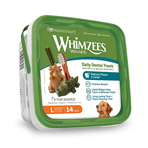WHIMZEES By Wellness Variety Box Dental, Mixed Shapes, Size S, 56 Pieces, Natural and Grain Free Dog Chews, Dog Dental Sticks for Small Breeds, No Added Sugar