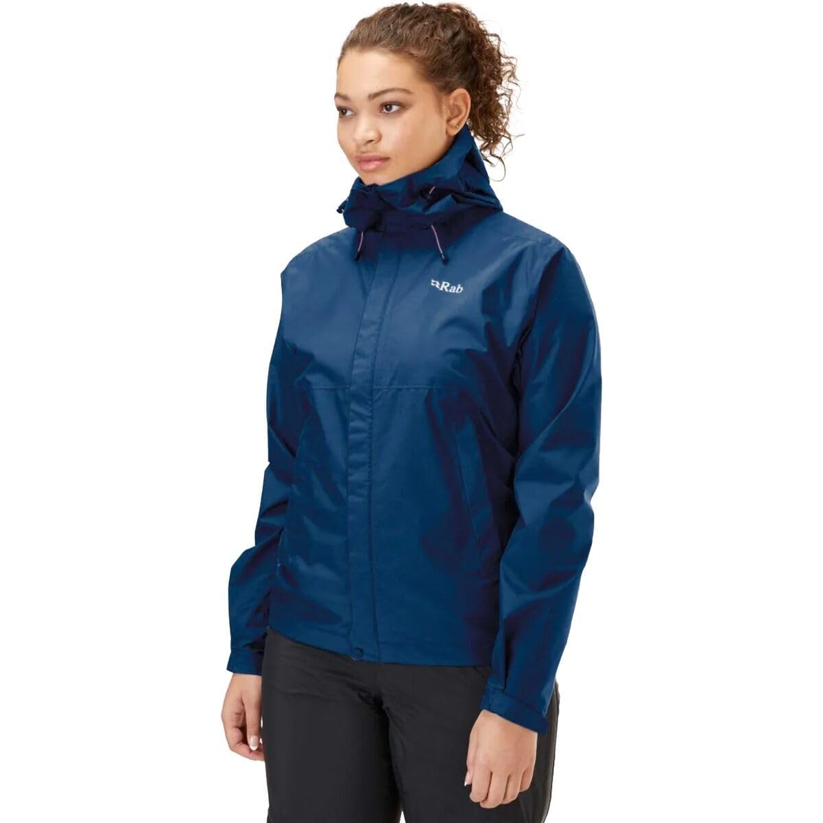 Rab Women's Downpour Eco Waterproof Breathable Jacket for Hiking, Trekking, & Climbing