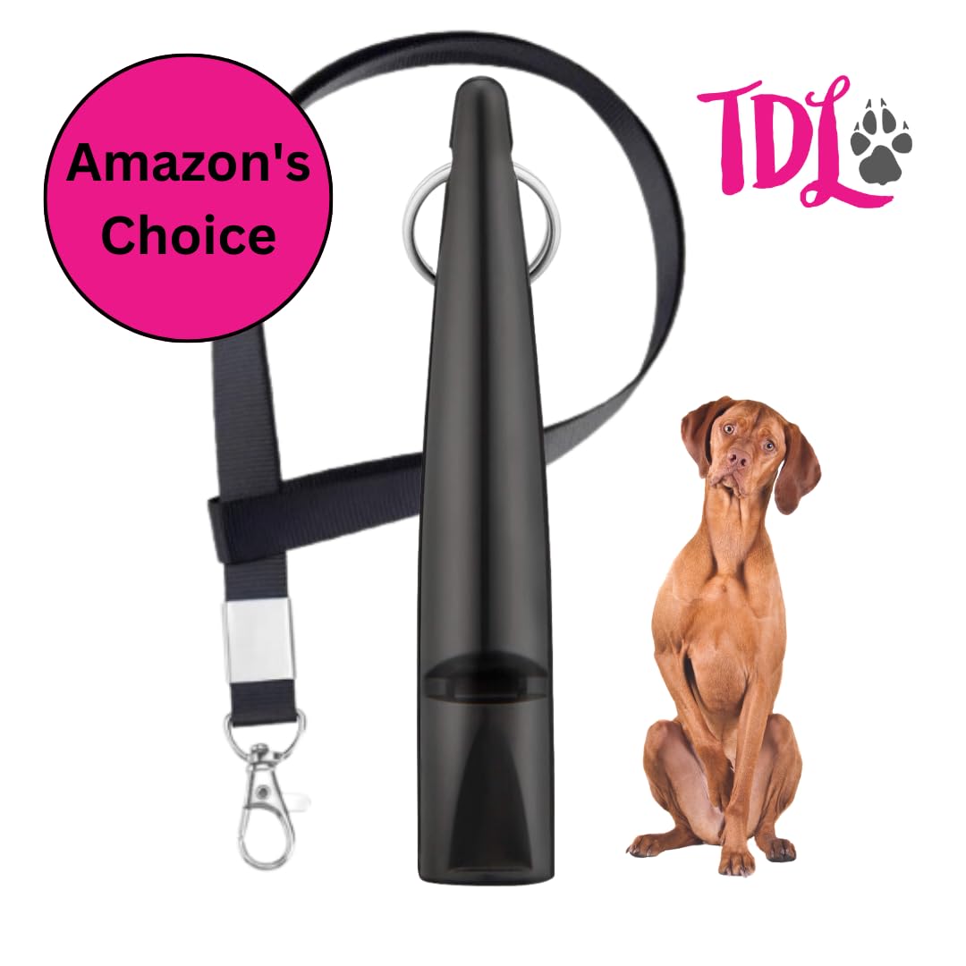 TDL Gun Dog Training Whistle with Lanyard - Dog Whistle with Loud, Solid Tone & Far Reaching Sound - Ideal High-Frequency Long-Distance Dog Recall Whistle for Most Breeds