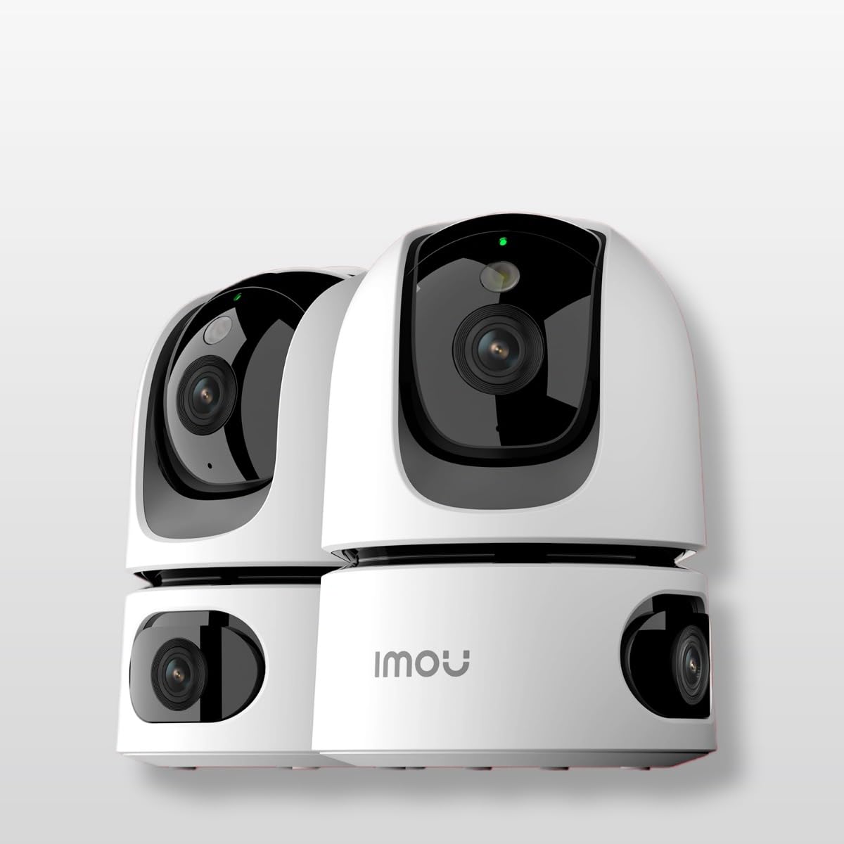 Imou Dual-Lens 2K+2K Indoor Security Camera, House Security Camera 360°Full Coverage, Pet Baby Camera with APP, Color Night Vision, Human/Pet/Sound/Motion Detection, Siren Spotlight, 2.4GHz Only