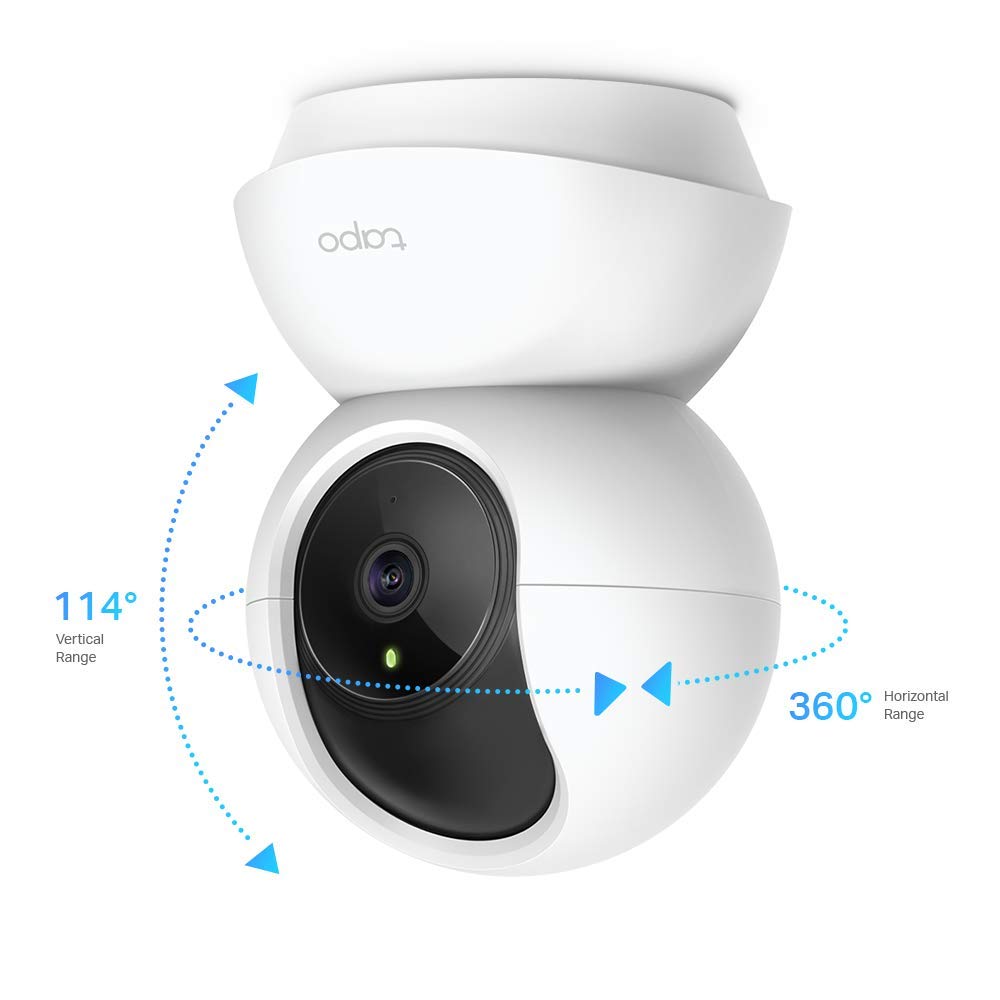 Tapo C210 2K 3MP Pan/Tilt Indoor Camera House Security Camera, WiFi Camera, No Monthly Fee, AI Detection, Dog Puppy Camera, Baby Camera Monitor, 360° View, Night Vision, Works with Alexa & Google