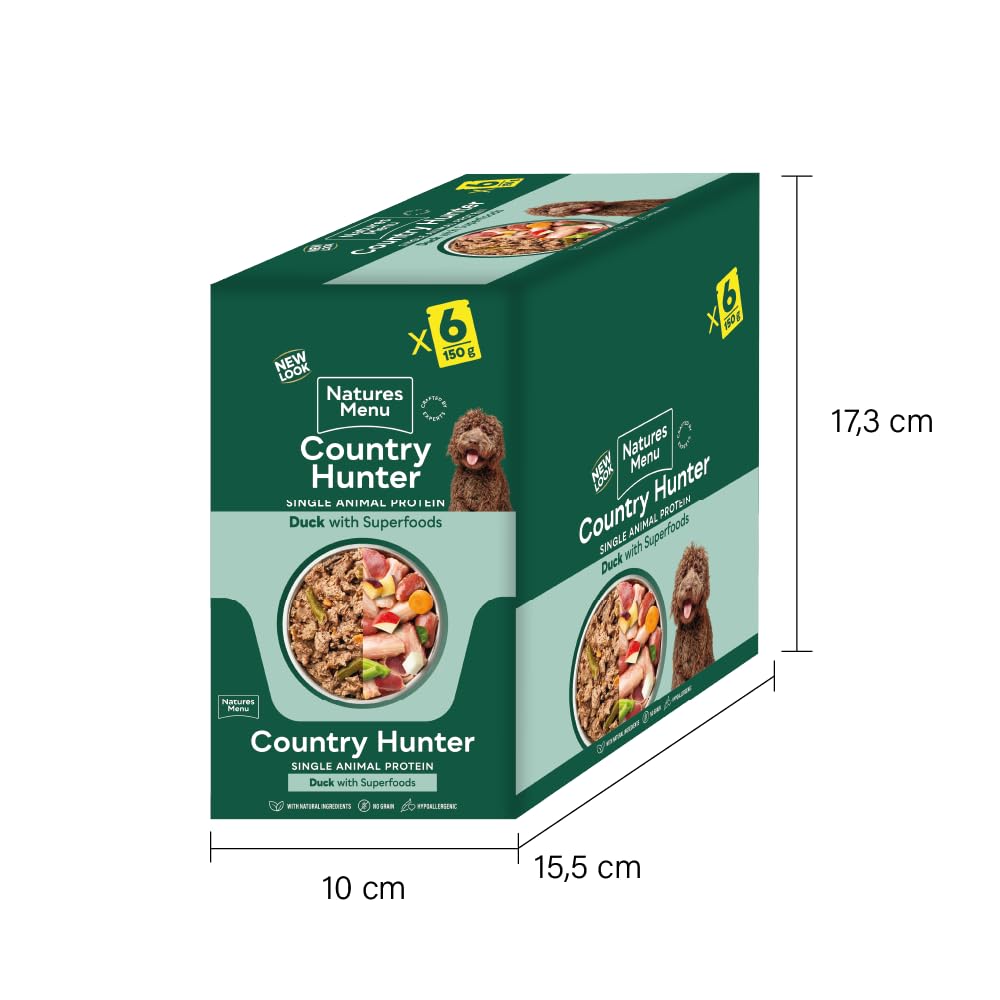 Natures Menu Country Hunter Dog Food Pouch Grass Grazed