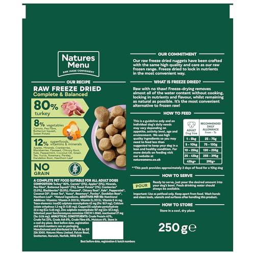Natures Menu Freeze Dried Complete & Balanced Nuggets