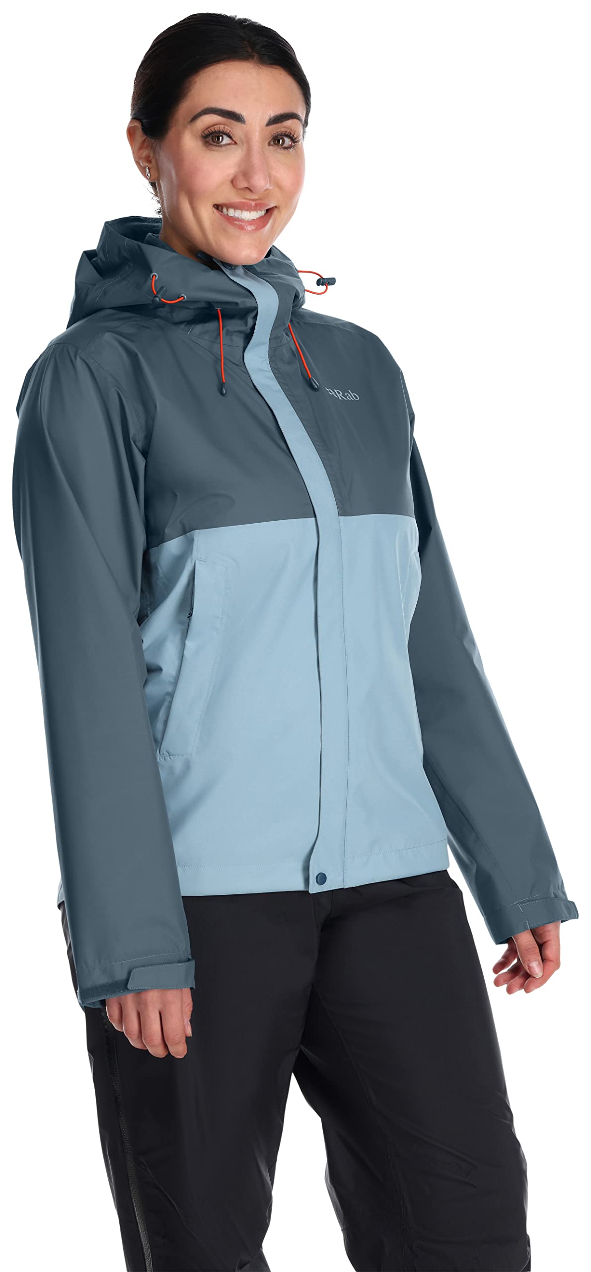 Rab Women's Downpour Eco Waterproof Breathable Jacket for Hiking, Trekking, & Climbing