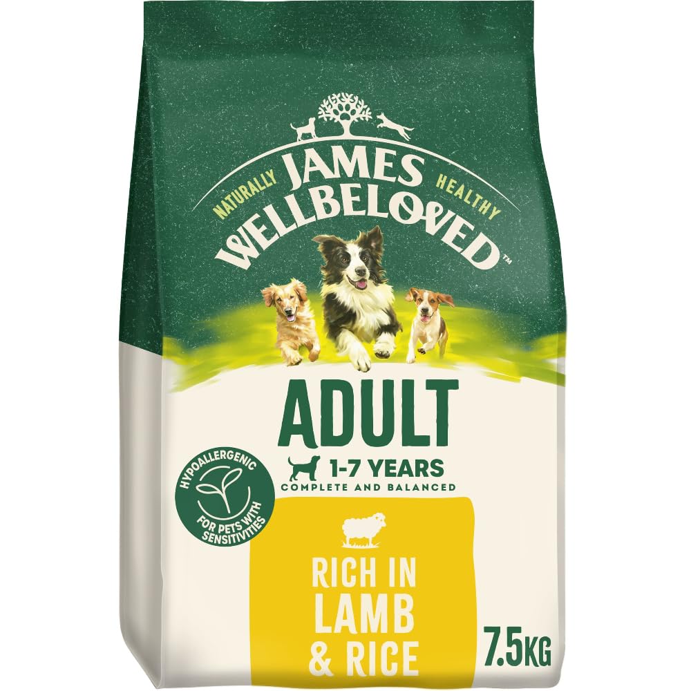 JAMES WELLBELOVED - Hypoallergenic Adult Dry Dog Food - 15 kg - Turkey & Rice - Bulk Dog Food Pack
