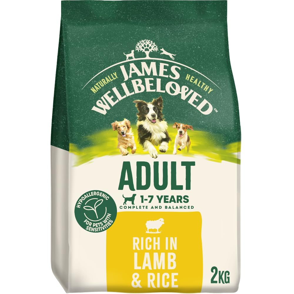 JAMES WELLBELOVED - Hypoallergenic Adult Dry Dog Food - 15 kg - Turkey & Rice - Bulk Dog Food Pack