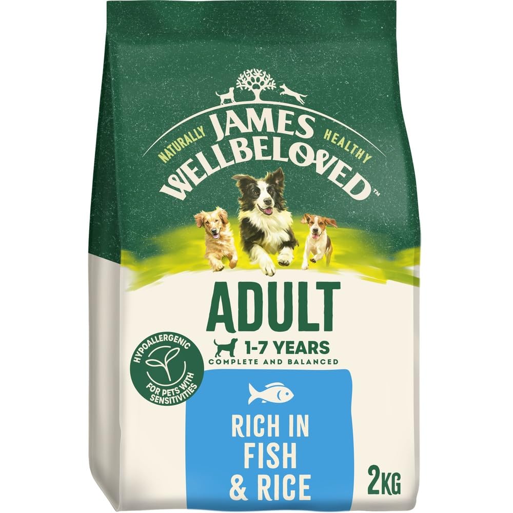 JAMES WELLBELOVED - Hypoallergenic Adult Dry Dog Food - 15 kg - Turkey & Rice - Bulk Dog Food Pack