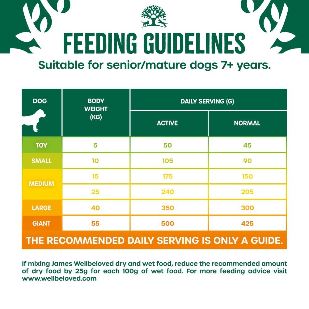 JAMES WELLBELOVED - Hypoallergenic Senior Dry Dog - Food - Bulk Dog Food Pack