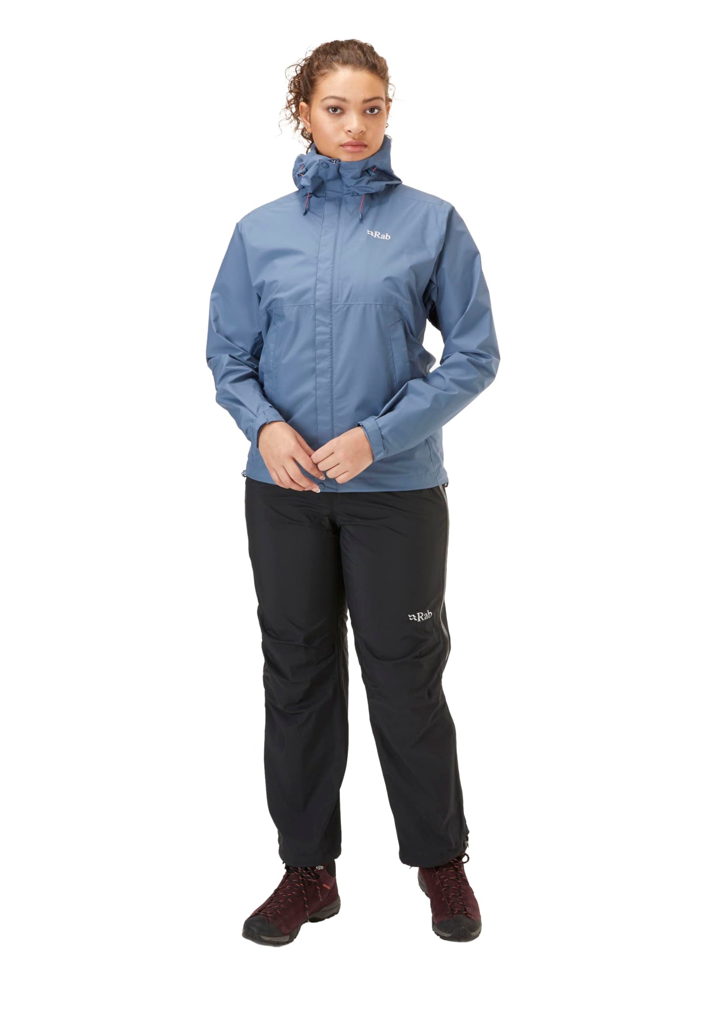 Rab Women's Downpour Eco Waterproof Breathable Jacket for Hiking, Trekking, & Climbing