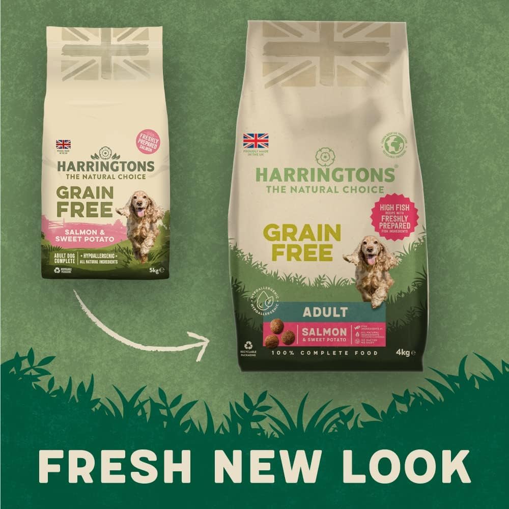 Harringtons Superfoods Complete Grain Free Hypoallergenic Dry Adult Dog Food - Made with All Natural Ingredients