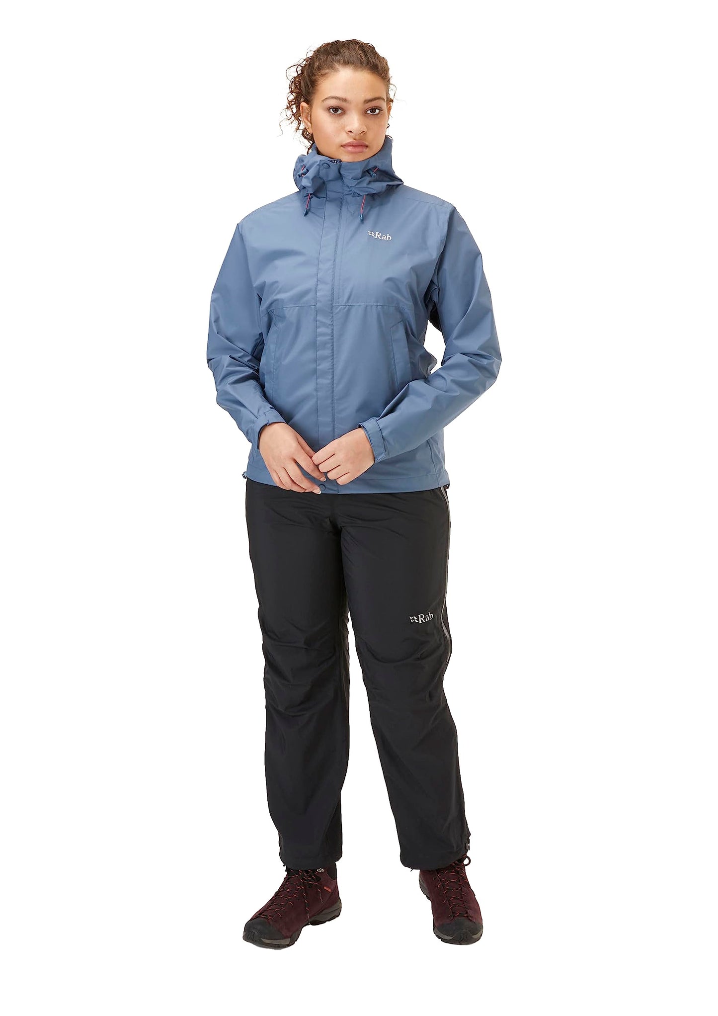 Rab Women's Downpour Eco Waterproof Breathable Jacket for Hiking, Trekking, & Climbing