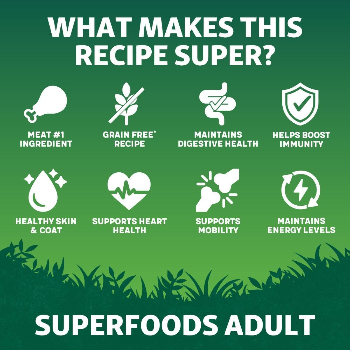 Harringtons Superfoods Complete Grain Free Hypoallergenic Dry Adult Dog Food - Made with All Natural Ingredients