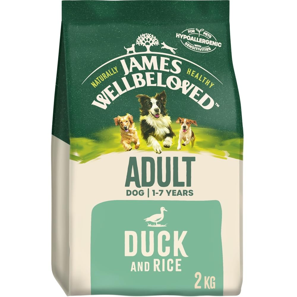 JAMES WELLBELOVED - Hypoallergenic Adult Dry Dog Food - 15 kg - Turkey & Rice - Bulk Dog Food Pack