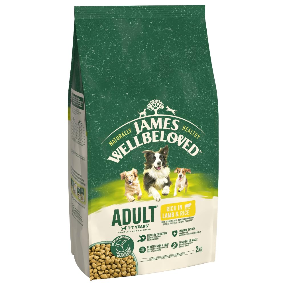 JAMES WELLBELOVED - Hypoallergenic Adult Dry Dog Food - 15 kg - Turkey & Rice - Bulk Dog Food Pack