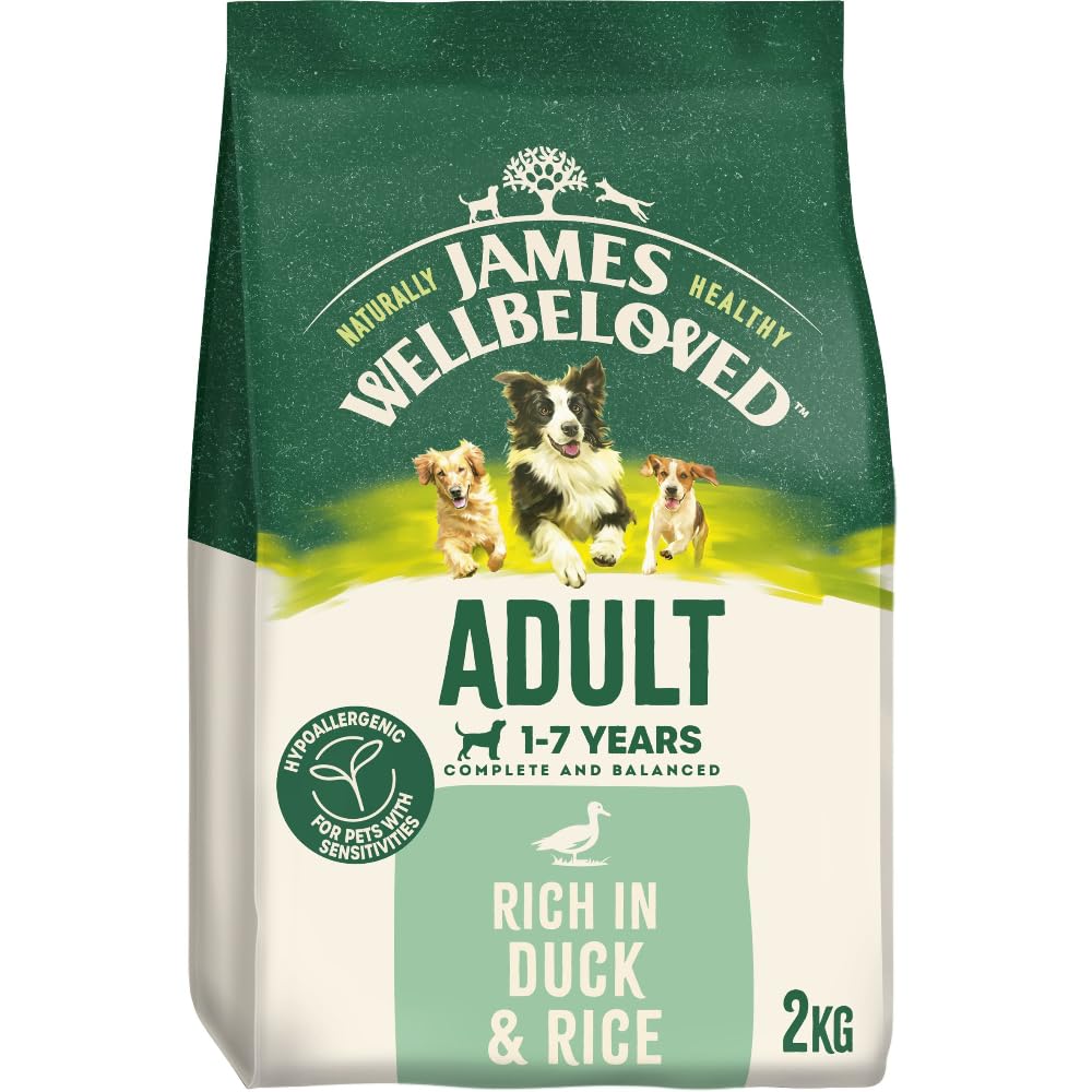 JAMES WELLBELOVED - Hypoallergenic Adult Dry Dog Food - 15 kg - Turkey & Rice - Bulk Dog Food Pack