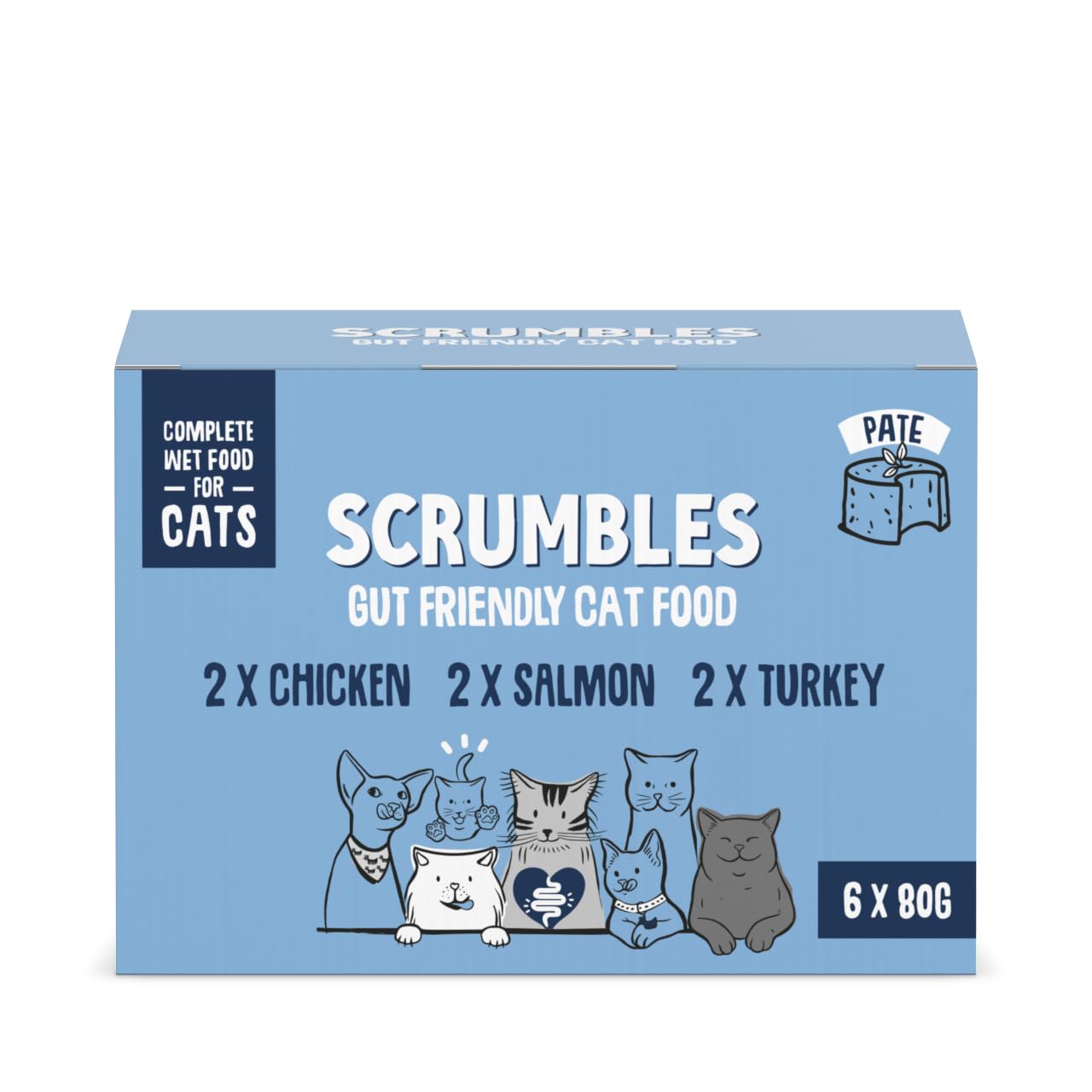 Scrumbles Wet Cat Jelly Meat Selection 6 x 80g
