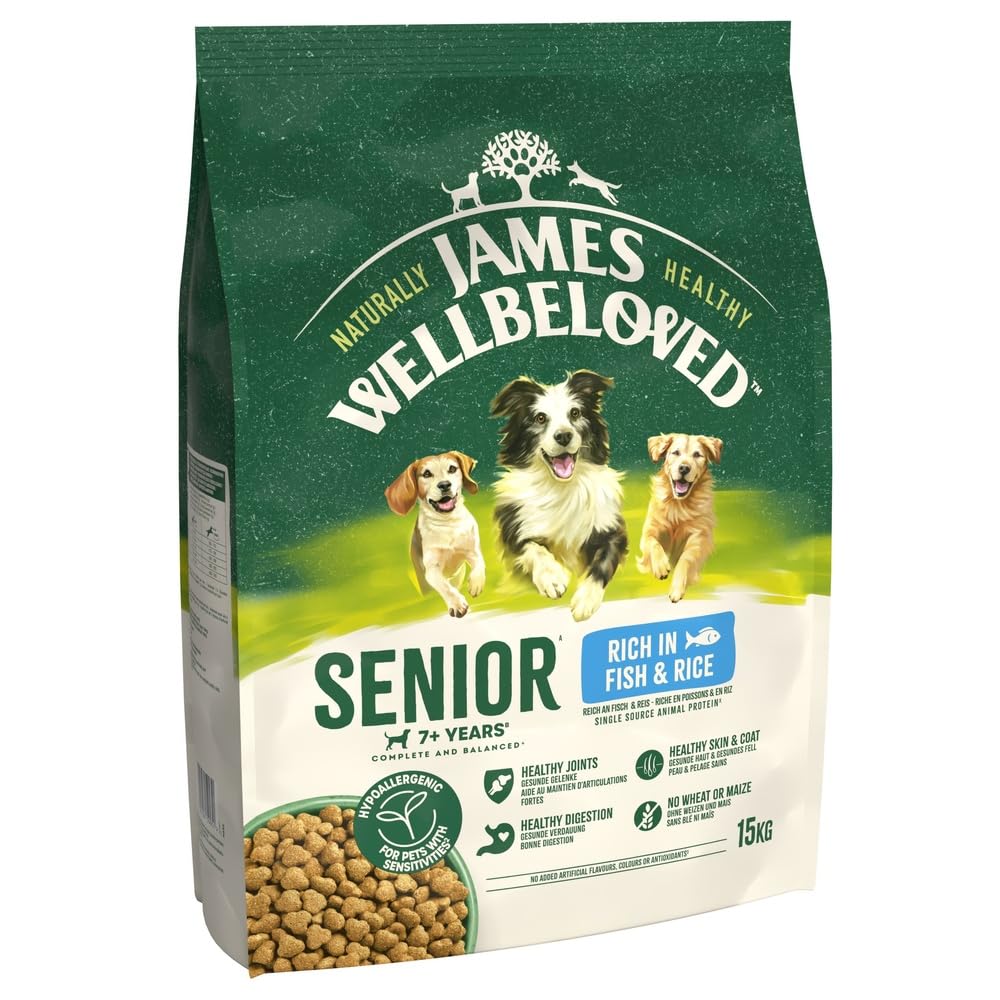JAMES WELLBELOVED - Hypoallergenic Senior Dry Dog - Food - Bulk Dog Food Pack