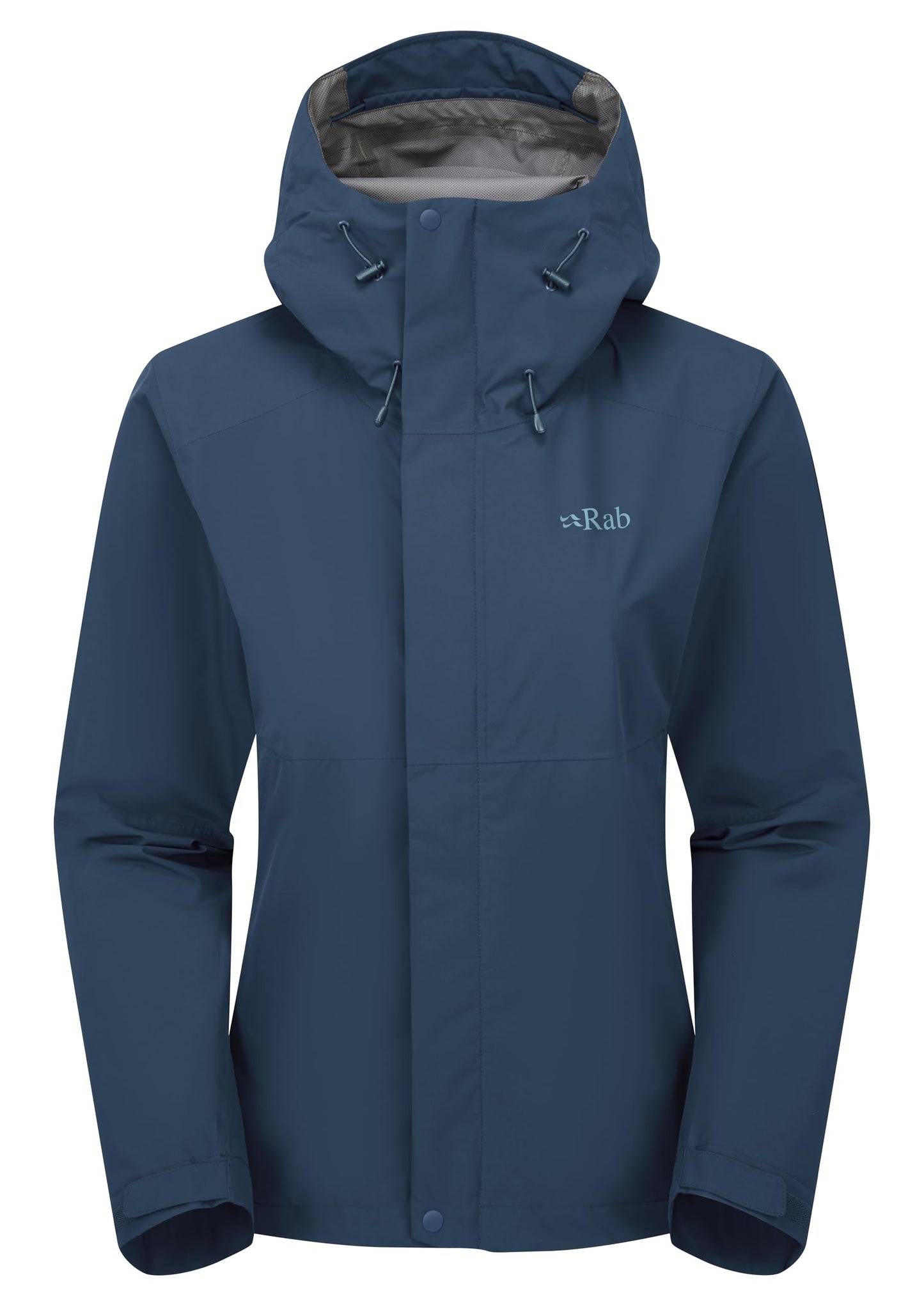 Rab Women's Downpour Jacket - Lightweight Waterproof Hooded Coat for Hiking & Trekking