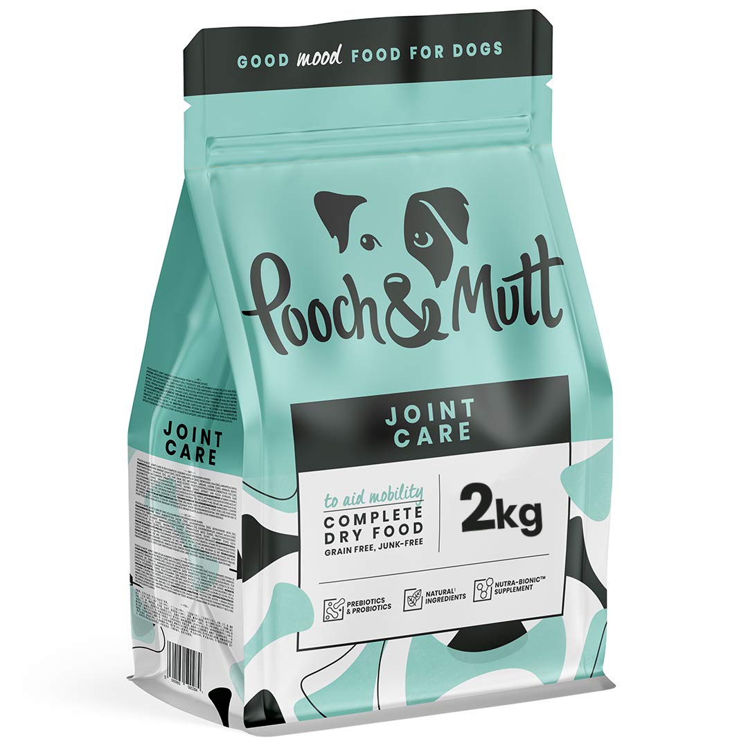 Pooch & Mutt - Joint Care, Complete Grain Free Dry Dog Food for Mobility Support, Salmon and Sweet Potato, 2kg