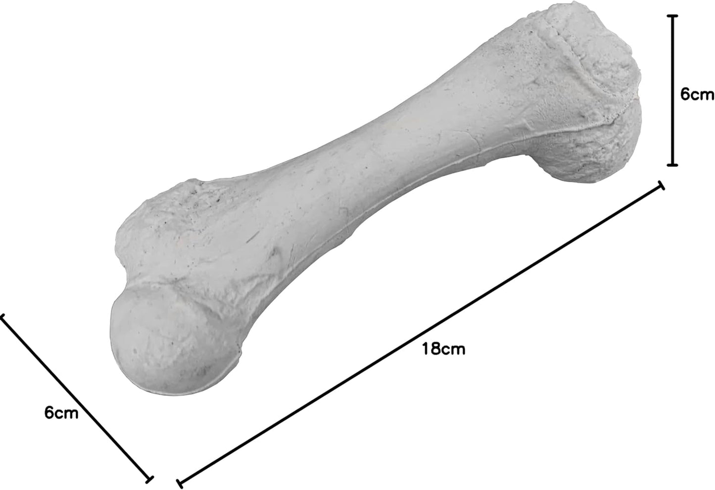 Bone Chew Toy for Dogs, Hardwearing, Durable Boredom Buster Dog Toy, Strong and Tough Toy for Dogs. Made in the UK. Made from Recycled Plastics. Helps Reduce Seperation Anxiety.