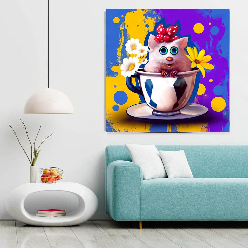 cdsnxore Diamond Painting Kits for Adults, Animal Cow Diamond Art Kits for Adults Beginners, Diamond Arts Kits for Home Wall Decor 12 x 12 Inch (286)