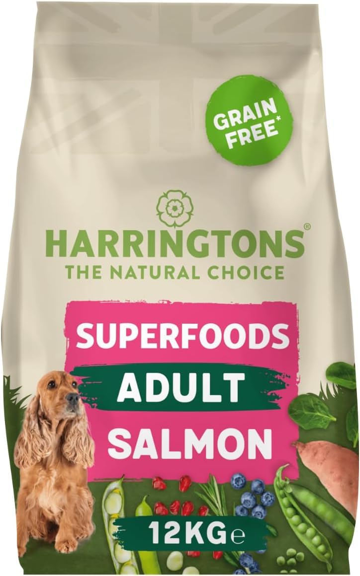 Harringtons Superfoods Complete Grain Free Hypoallergenic Dry Adult Dog Food - Made with All Natural Ingredients
