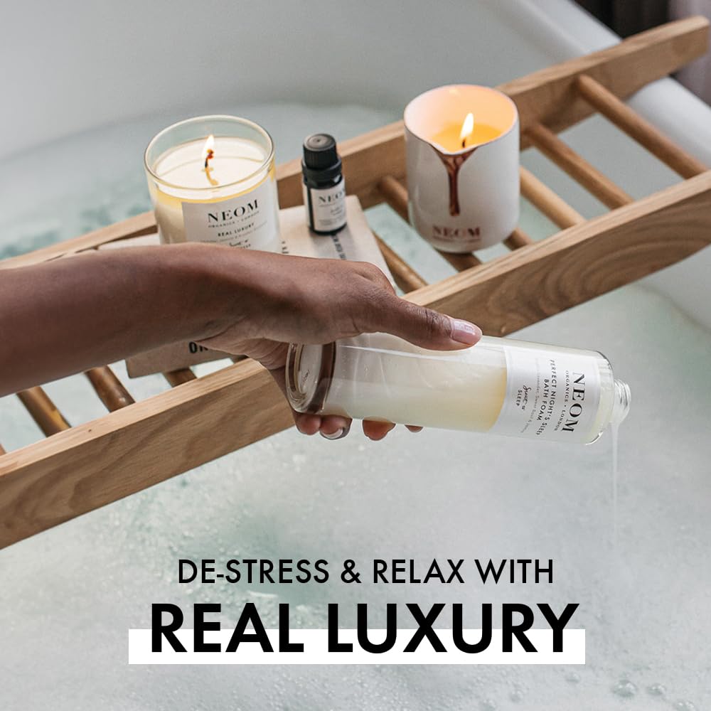 NEOM - Real Luxury Essential Oil Blend, 10ml | Lavender, Jasmine & Sandalwood | Scent to De-Stress Range