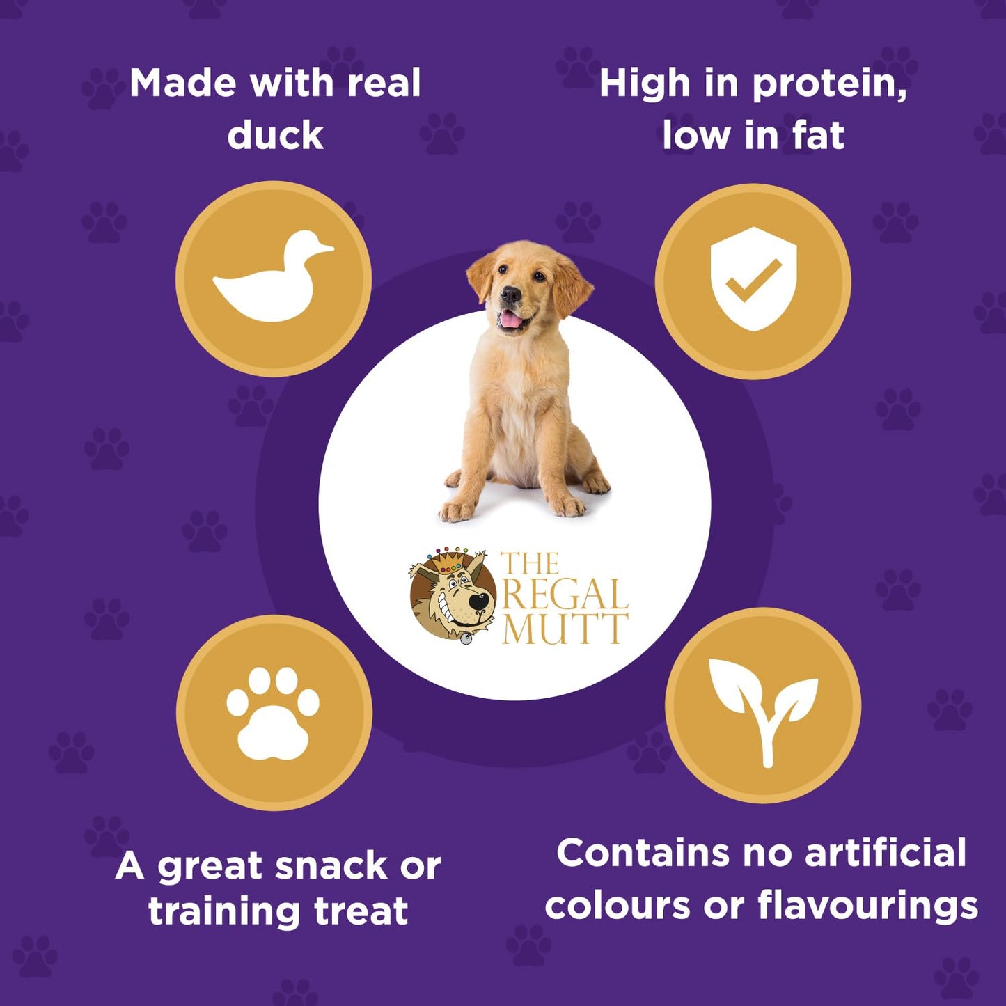 The Regal Mutt - Chewy Duck Fillets - 1kg Bag
