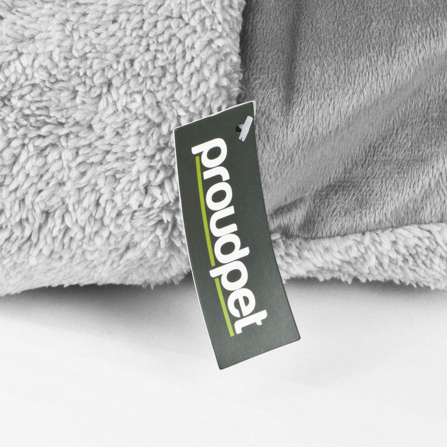proudpet Cat Pouch Bed Cosy Grey Fleece Pet Igloo Hideaway