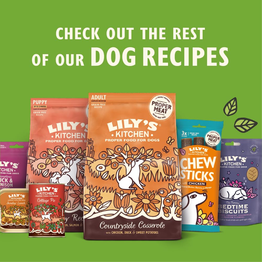 Lily's Kitchen Natural Adult Wet Dog Food Tray Cottage Pie Grain-Free Recipe 10 x 150g