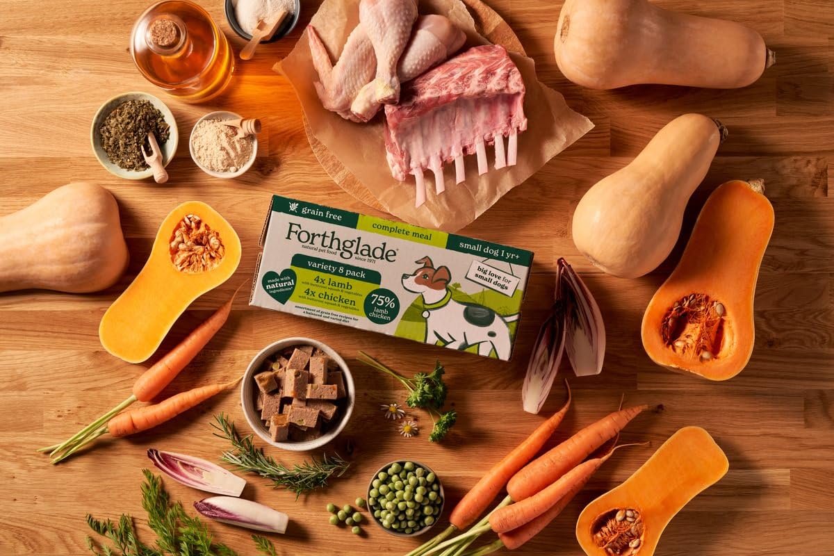 Forthglade Wet Dog Food Variety Pack - Small Dogs Grain Free, Hypoallergenic, Stomach Sensitive, Natural Ingredients, Chicken & Lamb with Veg