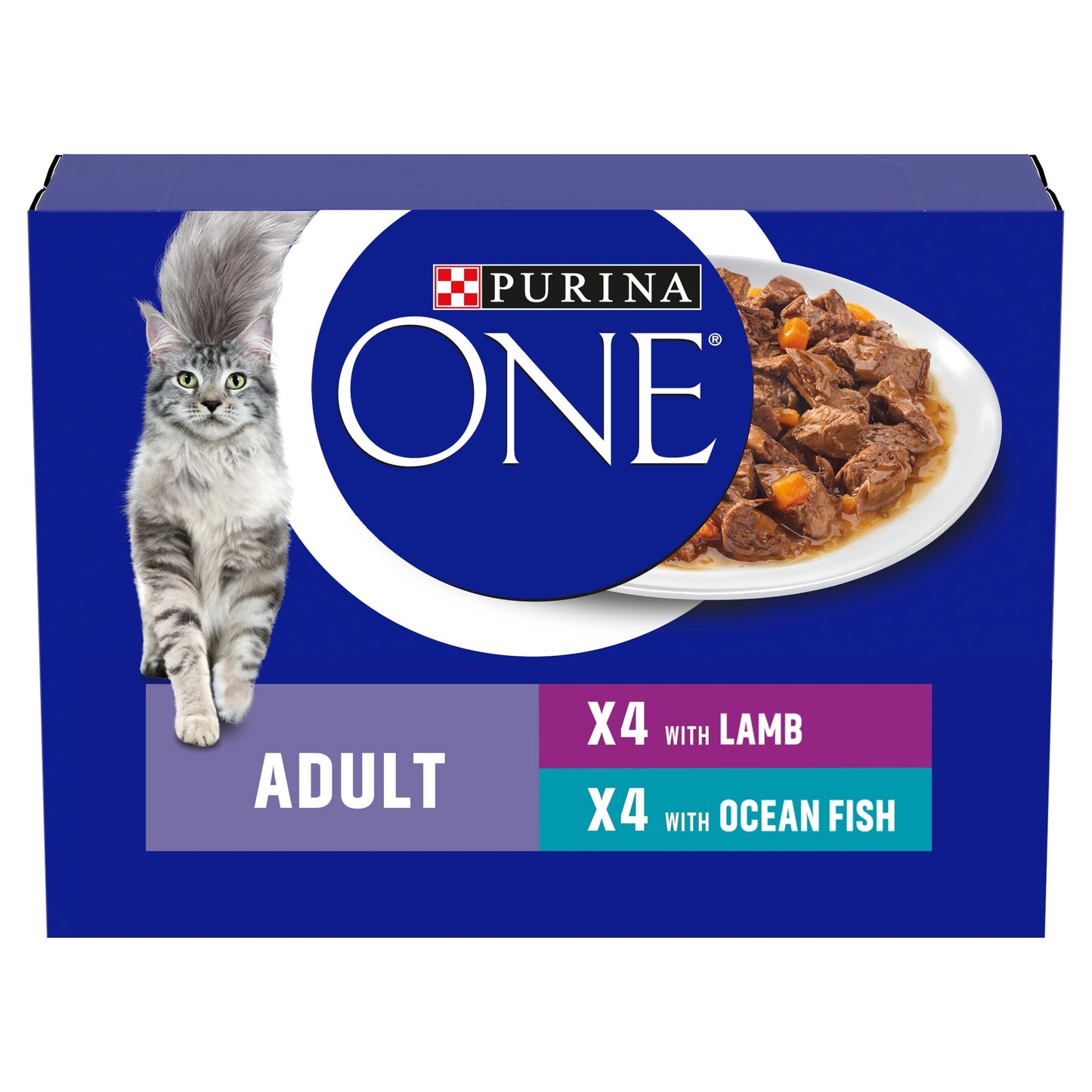 PURINA ONE Adult Cat Food Mini Fillets in Gravy 40 x 85g