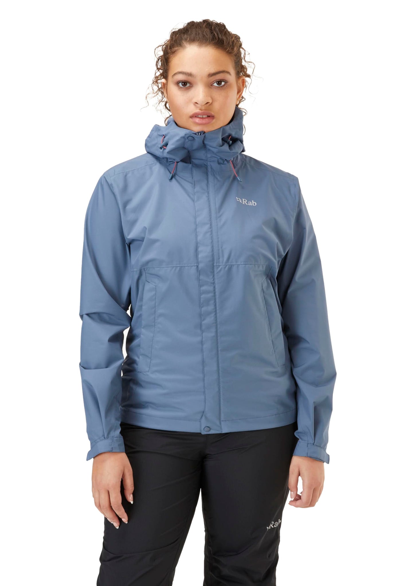 Rab Women's Downpour Eco Waterproof Breathable Jacket for Hiking, Trekking, & Climbing