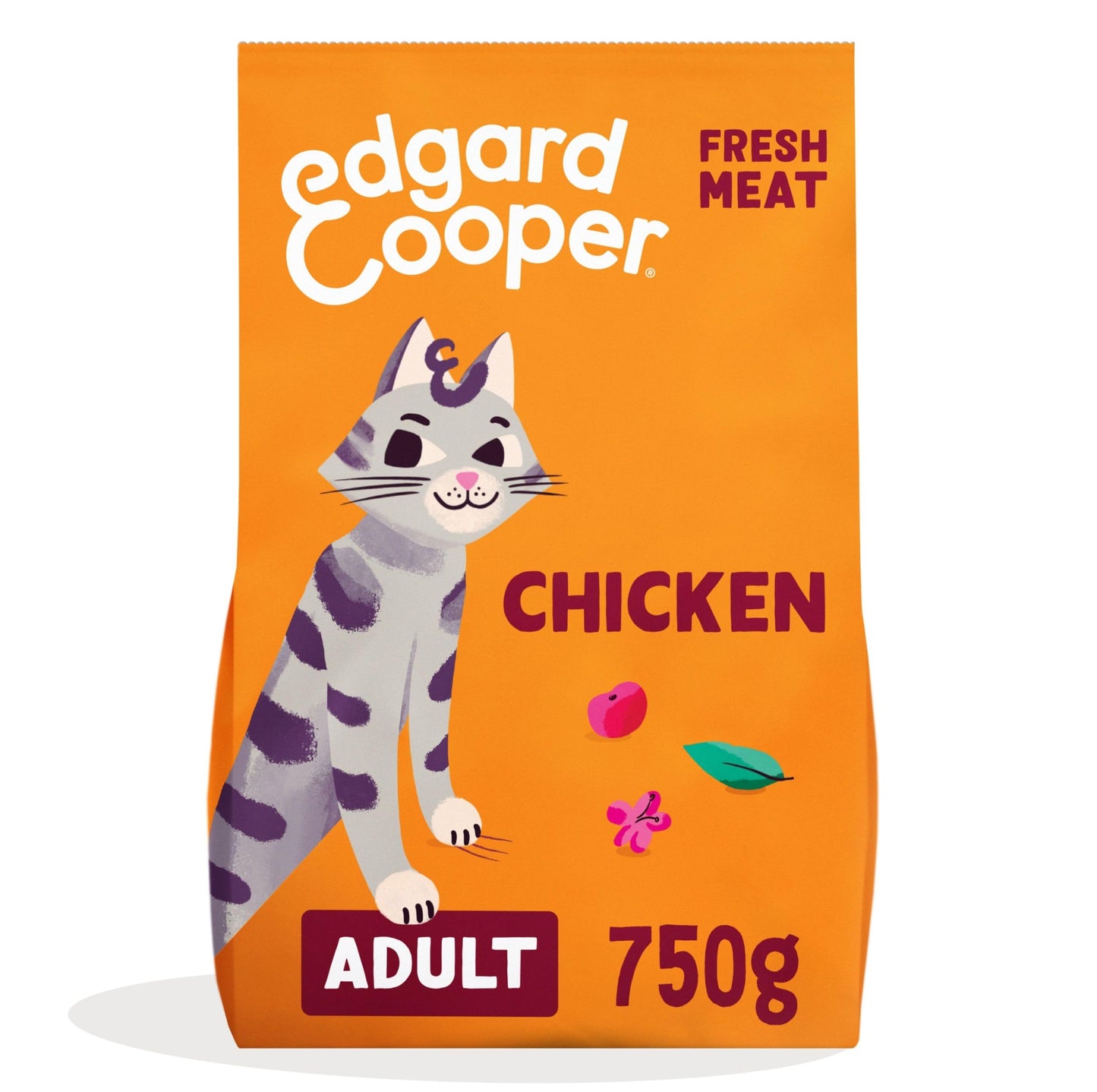 Edgard and Cooper Dry Cat Food Grain Free Adult Chicken 2kg - Natural, Fresh Meat for indoor or outdoor cats, Junk free, Healthy Ingredients, help support sensitive stomachs