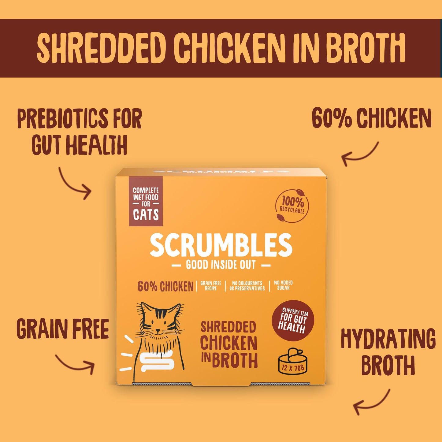 Scrumbles Wet Cat Jelly Meat Selection 6 x 80g