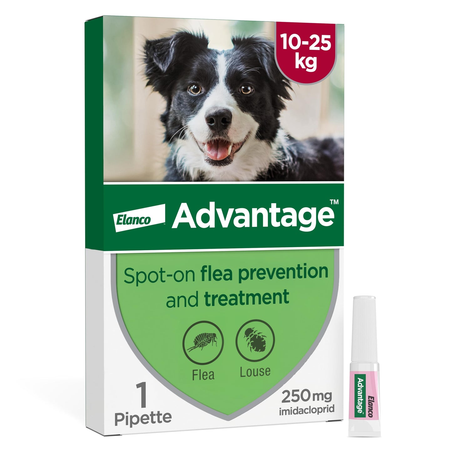 Advantage 250 Flea Spot On Treatment 1 Pipette 2.5ml 10-25kg