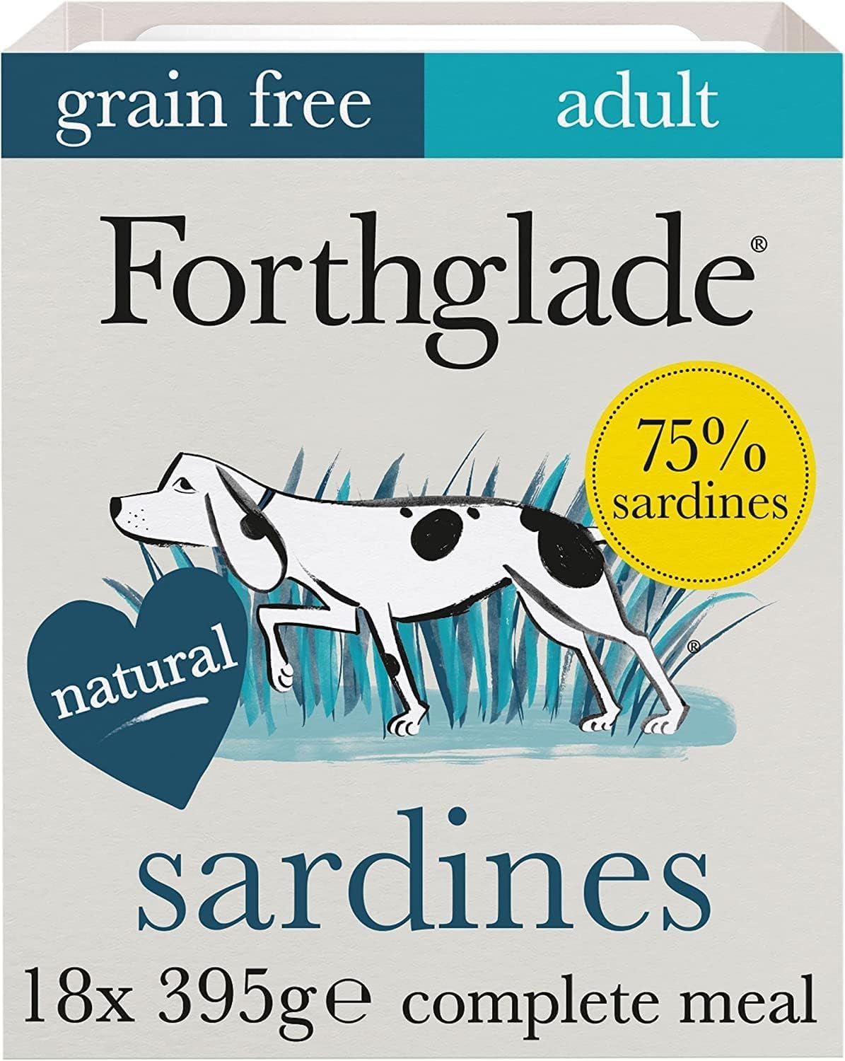 Forthglade Wet Dog Food Variety Pack - Grain Free & Hypoallergenic Dog Food, Adult 1 Year+, Turkey, Lamb & Duck with Vegetables, Complete Stomach Sensitive Meals, Natural Ingredients