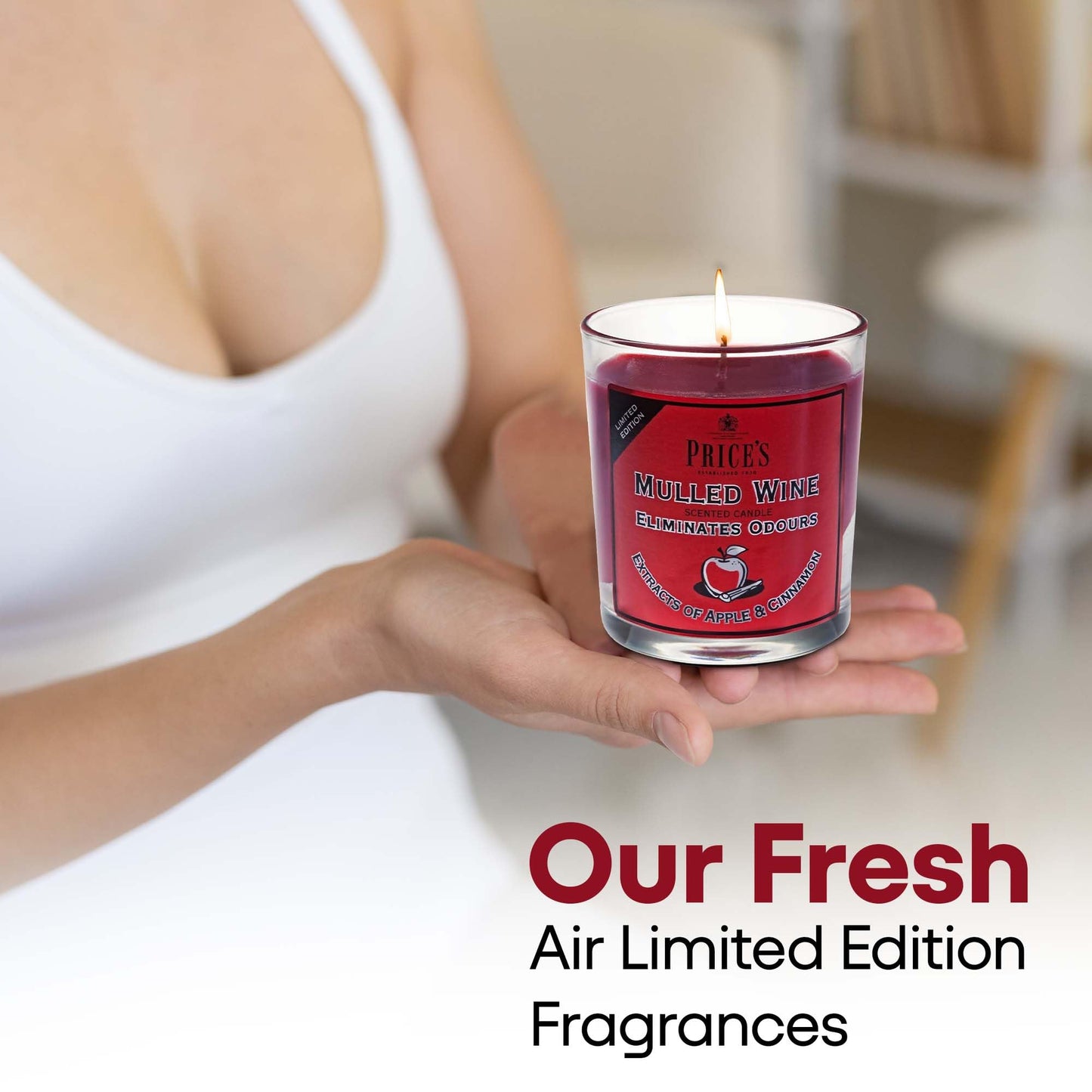 Price's - Household Pet Jar Candle - Odour Eliminating Candle - Made With Orange, Lemon & Thyme Extracts - Clean, Fresh, Quality Fragrance - Long Lasting Scent